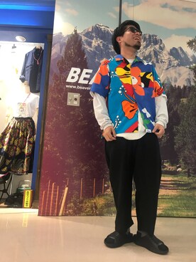 「Jams（ジャムス）のアイテム」を使った、maeyamaさん（メンズ・170cm）の春コーディネート