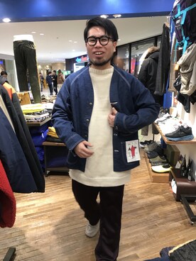 「デニム ジャケット」｜maeyamaさん（メンズ・170cm）の冬コーディネート