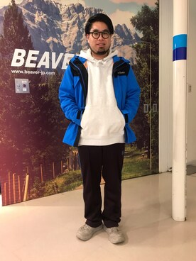 「WILD THINGS（ワイルドシングス）のアイテム（マウンテンパーカー）」を使った、maeyamaさん（メンズ・170cm）の冬コーディネート