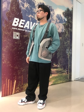 「COMFY（コンフィー）のアイテム」を使った、maeyamaさん（メンズ・170cm）の春コーディネート