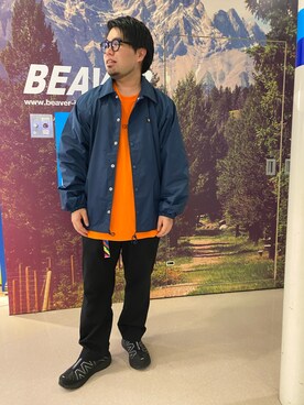 「and wander（アンドワンダー）のand wander/アンドワンダー　reflective highcut sneakers by salomon　リフレクティブハイカットスニーカーズバイサロモン（スニーカー）」を使った、maeyamaさん（メンズ・170cm）の秋コーディネート