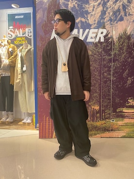 「MANASTASH（マナスタッシュ）のアイテム（キーケース/キーアクセサリー）」を使った、maeyamaさん（メンズ・170cm）の冬コーディネート