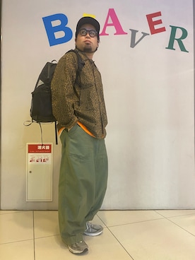「and wander（アンドワンダー）のアイテム（バッグ）」を使った、maeyamaさん（メンズ・170cm）の冬コーディネート