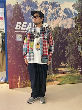 「MANASTASH（マナスタッシュ）のアイテム（キーケース/キーアクセサリー）」を使った、maeyamaさん（メンズ・170cm）の春コーディネート