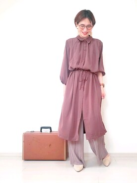 「TIMEX（タイメックス）のアイテム（腕時計）」を使った、risa.ronoさん（レディース・158cm）の夏コーディネート