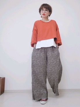 「CFT.（シフト）のアイテム」を使った、risa.ronoさん（レディース・158cm）の秋コーディネート