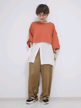 「TIMEX（タイメックス）のアイテム（腕時計）」を使った、risa.ronoさん（レディース・158cm）の秋コーディネート