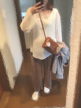 「LAKOLE（ラコレ）のアイテム（レッグウェア）」を使った、s.kaoriさん（レディース・159cm）の春コーディネート