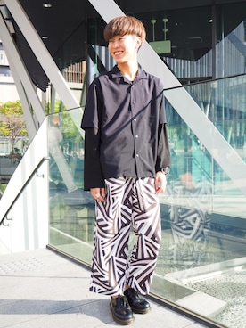 「tk.TAKEO KIKUCHI（ティーケータケオキクチ）のアイテム（アクセサリー）」を使った、tk.TAKEO KIKUCHI ルクア大阪店さん（メンズ・178cm）の春コーディネート