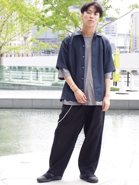 tk.TAKEO KIKUCHI ルクア大阪店さん（メンズ・178cm）の夏コーディネート