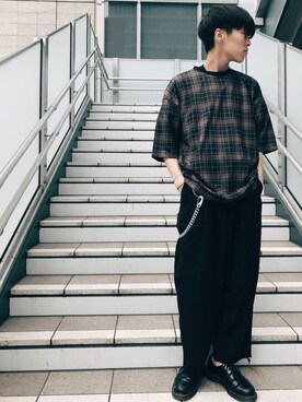 「tk.TAKEO KIKUCHI」｜「アイテム（その他）」を使った、tk.TAKEO KIKUCHI ルクア大阪店さん（メンズ・178cm）の夏コーディネート