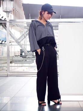 「tk.TAKEO KIKUCHI」｜「アイテム（その他）」を使った、tk.TAKEO KIKUCHI ルクア大阪店さん（レディース・162cm）の夏コーディネート
