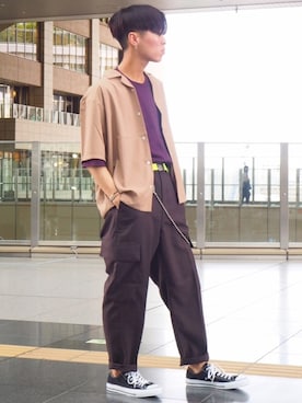 「tk.TAKEO KIKUCHI」｜「アイテム（その他）」を使った、tk.TAKEO KIKUCHI ルクア大阪店さん（メンズ・178cm）の夏コーディネート