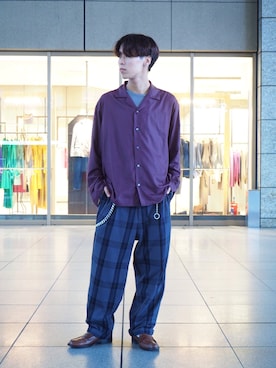 「tk.TAKEO KIKUCHI」｜「アイテム（その他）」を使った、tk.TAKEO KIKUCHI ルクア大阪店さん（メンズ・178cm）の秋コーディネート