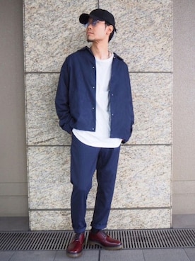 「tk.TAKEO KIKUCHI（ティーケータケオキクチ）のアイテム（ブルゾン）」を使った、tk.TAKEO KIKUCHI ルクア大阪店さん（メンズ・170cm）の冬コーディネート