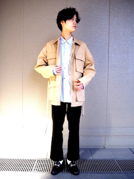 「tk.TAKEO KIKUCHI（ティーケータケオキクチ）のアイテム（ブルゾン）」を使った、tk.TAKEO KIKUCHI ルクア大阪店さん（メンズ・172cm）の冬コーディネート