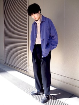 「tk.TAKEO KIKUCHI（ティーケータケオキクチ）のアイテム（ブルゾン）」を使った、tk.TAKEO KIKUCHI ルクア大阪店さん（メンズ・174cm）の春コーディネート