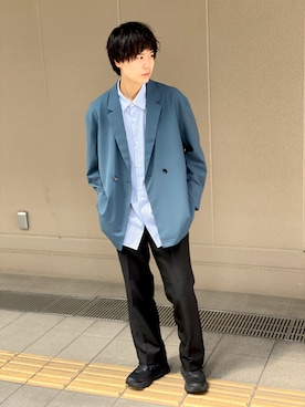 「tk.TAKEO KIKUCHI（ティーケータケオキクチ）のアイテム（テーラードジャケット）」を使った、tk.TAKEO KIKUCHI ルクア大阪店さん（メンズ・178cm）の春コーディネート