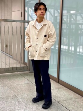 「tk.TAKEO KIKUCHI」｜「アイテム（デニムジャケット）」を使った、tk.TAKEO KIKUCHI ルクア大阪店さん（メンズ・168cm）の秋コーディネート