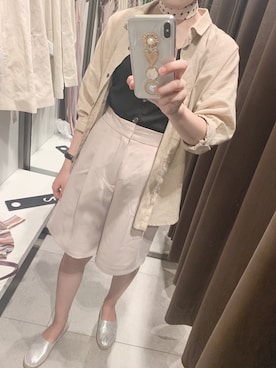 「アイテム（スリッポン）」を使った、KOMUGIさん（レディース・161cm・20代）の夏コーディネート