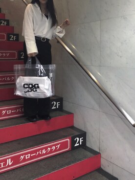 「オルチャンファッション」｜「アイテム（スラックス）」を使った、ayanoさん（レディース・163cm）の秋コーディネート