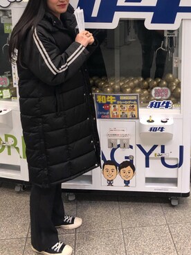 「NERDY（ノルディ）のアイテム（ジャケット/アウター）」を使った、ayanoさん（レディース・163cm）の冬コーディネート