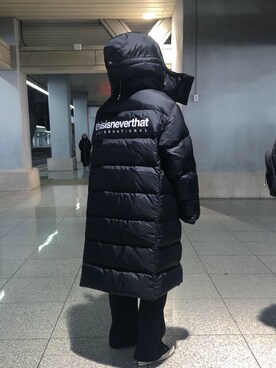 「thisisneverthat（ディスイズネバーザット）のアイテム（ジャケット/アウター）」を使った、ayanoさん（レディース・163cm）の冬コーディネート