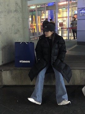 「thisisneverthat（ディスイズネバーザット）のアイテム（ジャケット/アウター）」を使った、ayanoさん（レディース・163cm）の冬コーディネート