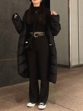 「thisisneverthat（ディスイズネバーザット）のアイテム（ジャケット/アウター）」を使った、ayanoさん（レディース・163cm）の冬コーディネート