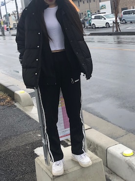 「NERDY（ノルディ）のアイテム（ジャケット/アウター）」を使った、ayanoさん（レディース・163cm）の春コーディネート