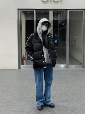 「NERDY（ノルディ）のアイテム（ジャケット/アウター）」を使った、ayanoさん（レディース・163cm）の春コーディネート