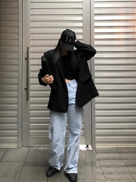 「AZSのアイテム」を使った、ayanoさん（レディース・163cm）の春コーディネート