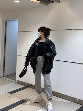 「thisisneverthat（ディスイズネバーザット）のアイテム（シューズ）」を使った、ayanoさん（レディース・163cm）の春コーディネート