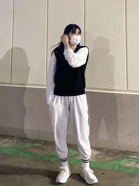 「thisisneverthat（ディスイズネバーザット）のアイテム（シューズ）」を使った、ayanoさん（レディース・163cm）の春コーディネート