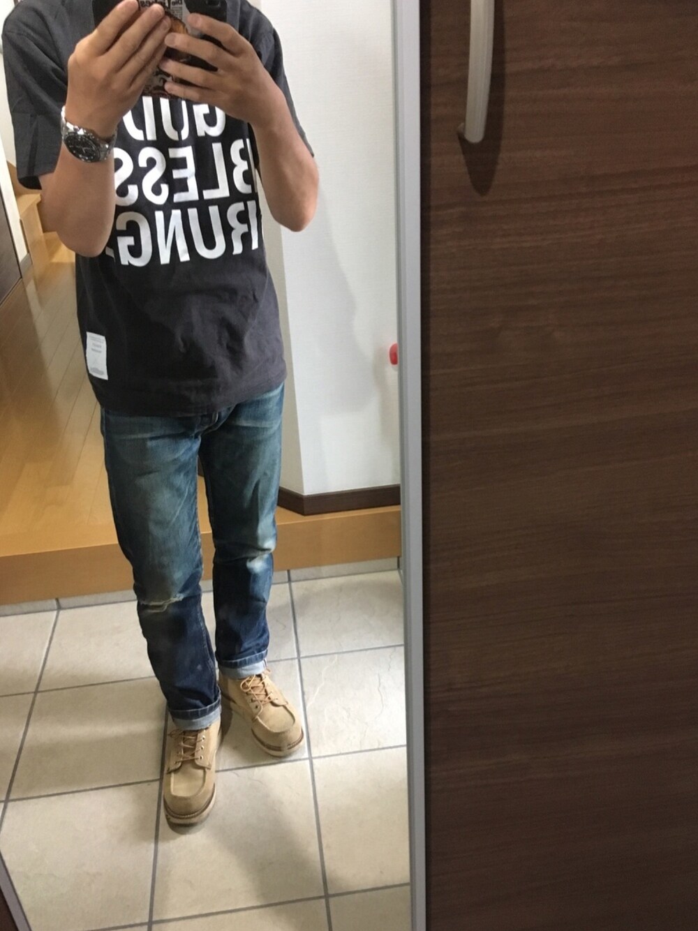 「SEIKOのアイテム（アナログ腕時計、シルバー系）」を使った、masatO_oさん（メンズ・166cm）の秋コーディネートの1枚目の写真