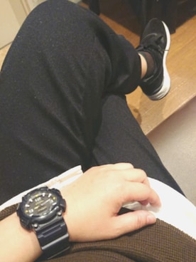 「アイテム（ソックス/靴下、グリーン系）」を使った、kanaさん（レディース・163cm）の冬コーディネート