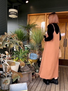 「SHEL’TTER（シェルター）のアイテム（ワンピース/ドレス）」を使った、高木沙綾さん（レディース・156cm）の冬コーディネート