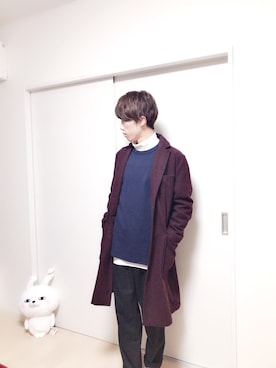 「RAGEBLUE（レイジブルー）のアイテム（その他トップス）」を使った、SHINYAさん（メンズ・176cm）の冬コーディネート