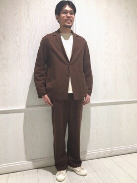 「Champion（チャンピオン）のアイテム（スニーカー）」を使った、Bshop吉祥寺店スタッフさん（メンズ・178cm）の秋コーディネート