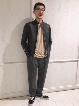 「mando（マンド）のアイテム」を使った、Bshop吉祥寺店スタッフさん（メンズ・173cm）の秋コーディネート