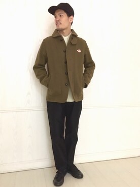 「KIJIMA TAKAYUKI」｜「アイテム（その他アウター）」を使った、Bshop吉祥寺店スタッフさん（メンズ・178cm）の秋コーディネート
