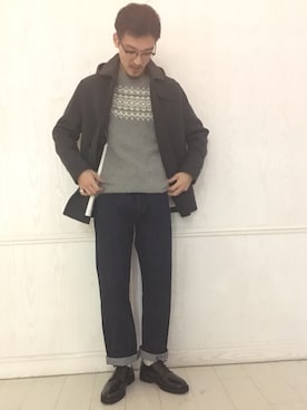 Bshop吉祥寺店スタッフさん（メンズ・173cm）の冬コーディネート