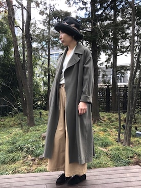 「mature ha.（マチュア）のアイテム」を使った、Bshop吉祥寺店スタッフさん（レディース・161cm）の冬コーディネート