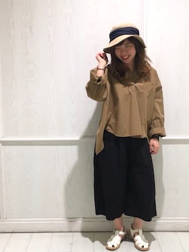 「BASISBROEK（バシスブルック）のアイテム」を使った、Bshop吉祥寺店スタッフさん（レディース・146cm）の春コーディネート