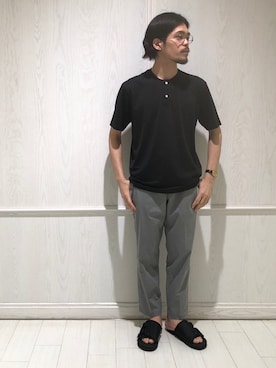 「handvaerk（ハンドバーク）のアイテム」を使った、Bshop吉祥寺店スタッフさん（メンズ・176cm）の春コーディネート