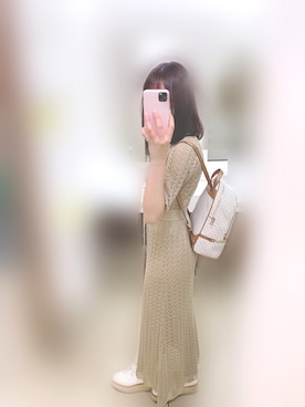 MICHAEL KORSマイケルコース　レザー　リュック　ホワイト　バックパック MICHAEL KORS マイケルコース ブランド リュックサック