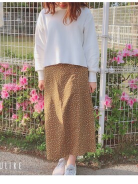 「おちびさん」｜「アイテム（スウェット）」を使った、rinaさん（レディース・152cm）の春コーディネート