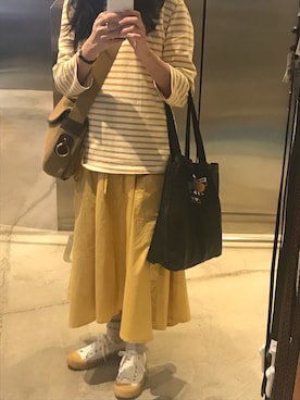 「BRADY」｜「アイテム（アナログ腕時計）」を使った、Pinkiさん（レディース・162cm）の春コーディネート