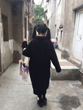 「アイテム（クラッチバッグ）」を使った、_小圆茄子さん（レディース・165cm・20代）の冬コーディネート