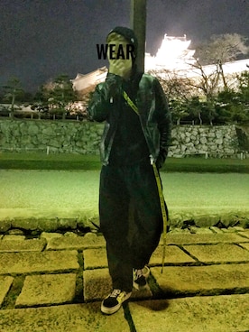 「off white（オフホワイト）のOFF-WHITE クラシックインダストリアルベルト（ベルト）」を使った、まさのすけさん（メンズ・173cm）の春コーディネート